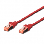 Câble Rj45 droit cat6 blinde 10m rouge Connectland