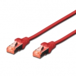 Câble Rj45 droit cat6 blindé 25m rouge Connectland