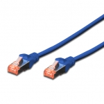 Câble Rj45 droit cat6 blindé 30m bleu Connectland