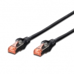 Câble Rj45 droit cat6 blindé 30m Noir Connectland