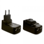 Adaptateur secteur USB 5V 1A/2.4A Connectland