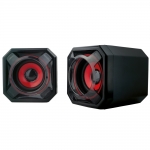 Haut parleur 2.0 Rouge/Noir Habrok Berserker Gaming