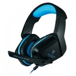 Casque de jeu ARVAK Noir/Bleu Berserker Gaming